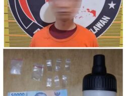 Satresnarkoba Polres Pelabuhan Belawan Amankan Pria Pengedar Sabu Di Marelan.
