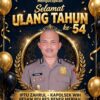 SEKJEN Redaksi BIDIK.CO.ID Ucapkan Selamat Ulang Tahun ke-54 untuk IPTU Zahrul, Kapolsek Wih Pesam Polres Bener Meriah