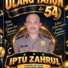 Kapolres Bener Meriah Beri Ucapan HUT ke-54 untuk Kapolsek Wih Pesam IPTU Zahrul