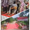 Kapolres Langkat Resmikan Jembatan Merah Putih di Alur Cempedak, Akses Warga Kembali Terhubung