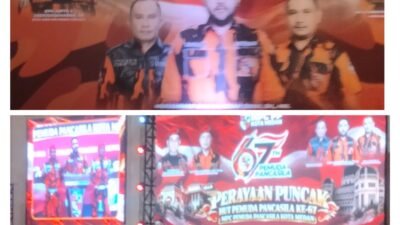HUT Ke-67 Pemuda Pancasila Berlangsung Meriah di Regale,MHD.Rahmaddian Shah S.H.M.H.Berikan Hadiah Dan Motivasi Pada Kader Berprestasi Dan PAC Terbaik