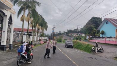 Cegah Kemacetan dan Tingkatkan Keselamatan, Polres Bener Meriah Intensifkan Strong Point Pagi