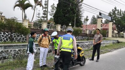 Kapolres Bener Meriah Turun ke Jalan, Ajak Pengendara Tertib Berlalu Lintas